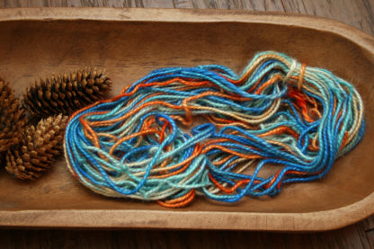 "Bright Skies" 2 ply Mohair Cinch Cord