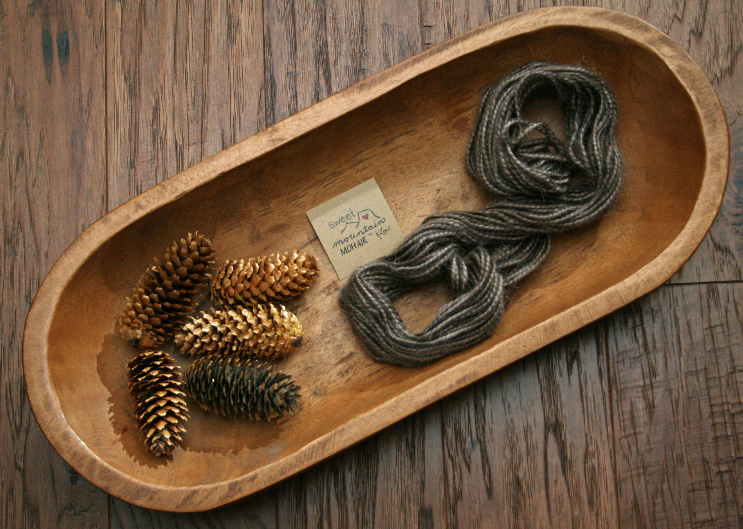 "Chocolate” 2 ply Mohair Cinch Cord