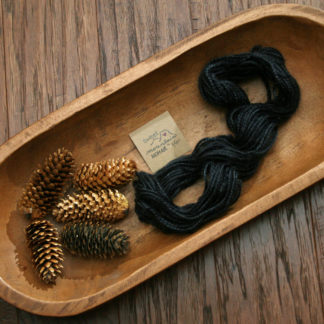 "Coal” 2 ply Mohair Cinch Cord
