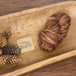"Fallen Leaves” 2 ply Mohair Cinch Cord